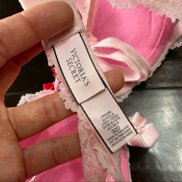 Victoria’s Secret Pink Dream Angel Lace Bra Underwire 32D - Picture 7 of 7